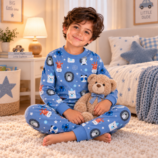 Pyjama Coton 100% Animals Design | 0-8y
