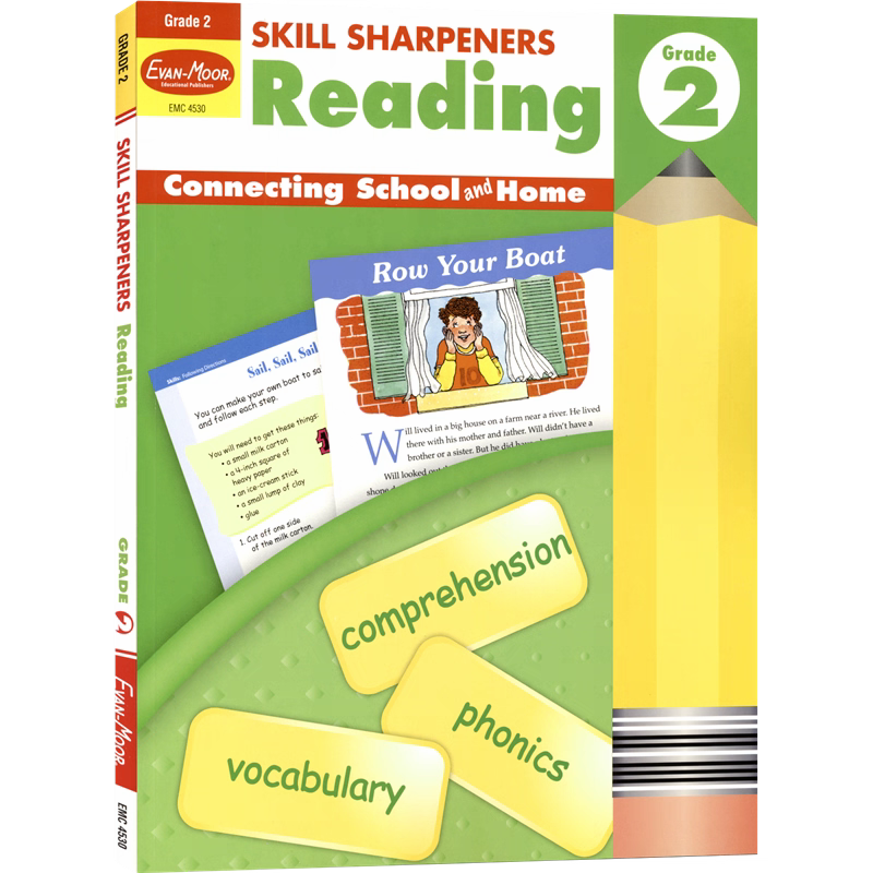 Evan Moor Skill Sharpeners Grade 2 Set 8 Books | Soft Cover | 7-8y
