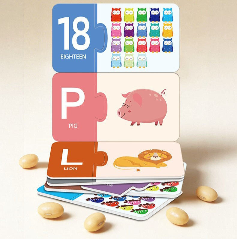 Kids Matching Puzzle Game – Letters or Numbers | 3+ | Size 17×18×4cm