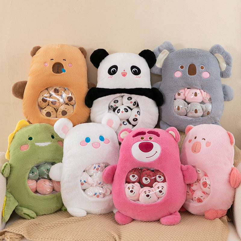 Stuffed Pillow Animal Design Toy Removable Minis