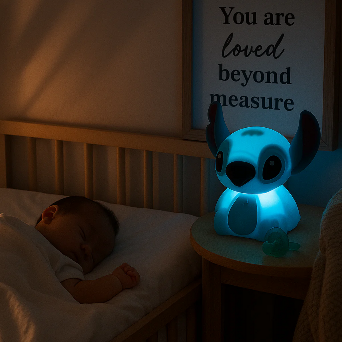 Stitch Night Light – Squishy Patting Lamp | Usb Rechargeable | 3+