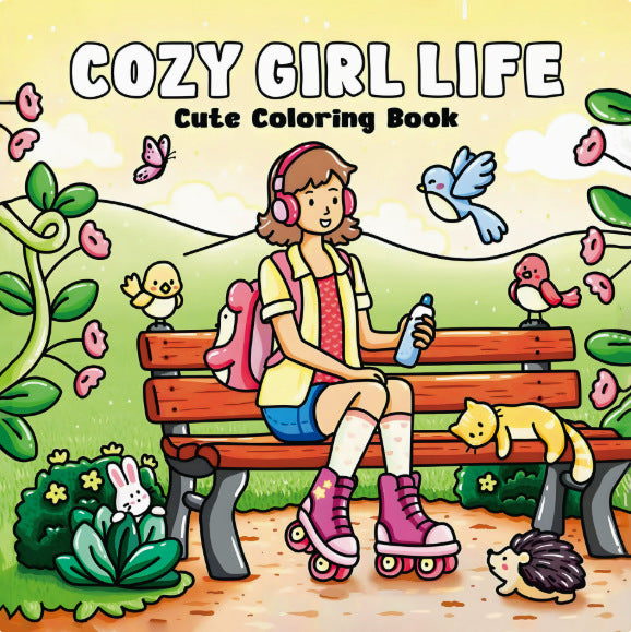 Cute & Comfy Coloring Books – 21 × 21 cm Softcover | 6+