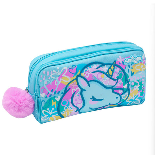 Smiggle Pencil case | Light Blue Unicorn