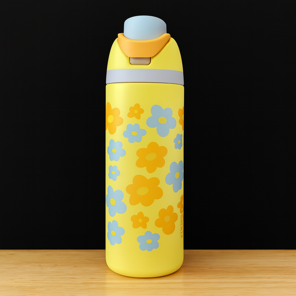 Owala Bottle Stainless Steel Free Sip Leak-proof Yellow Flower 710ml