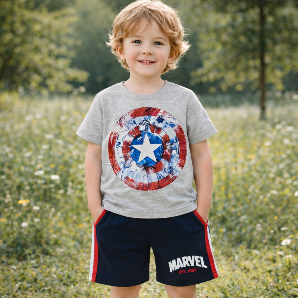 Boys Cotton Star – Soft Summer Outfit (3Y)