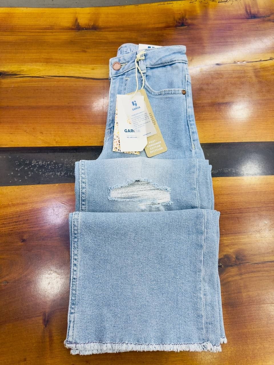 High-waisted Jeans Wide Leg Light Blue | Size 10-16y