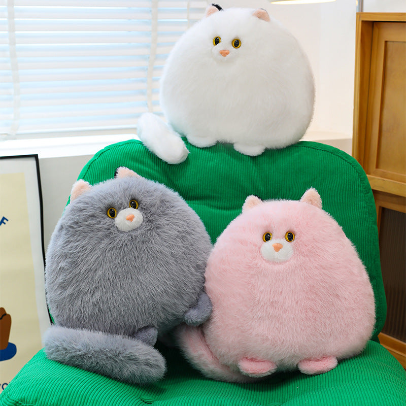 Chubby Cat Plush Pillow – Super Soft | 35cm & 45cm | 3+