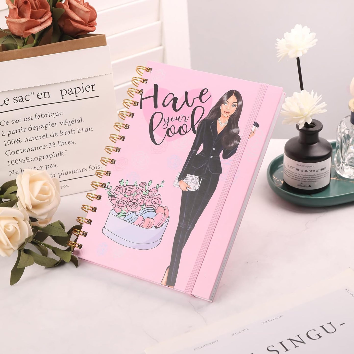 Have Your Cool Spiral Notebook with Elastic Band | A4