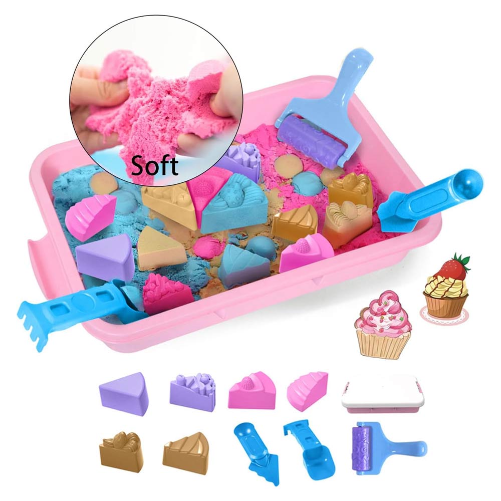 Dynamic Sand Play Set for Boys & Girls – 1500g Sensory DIY Kit (3+)