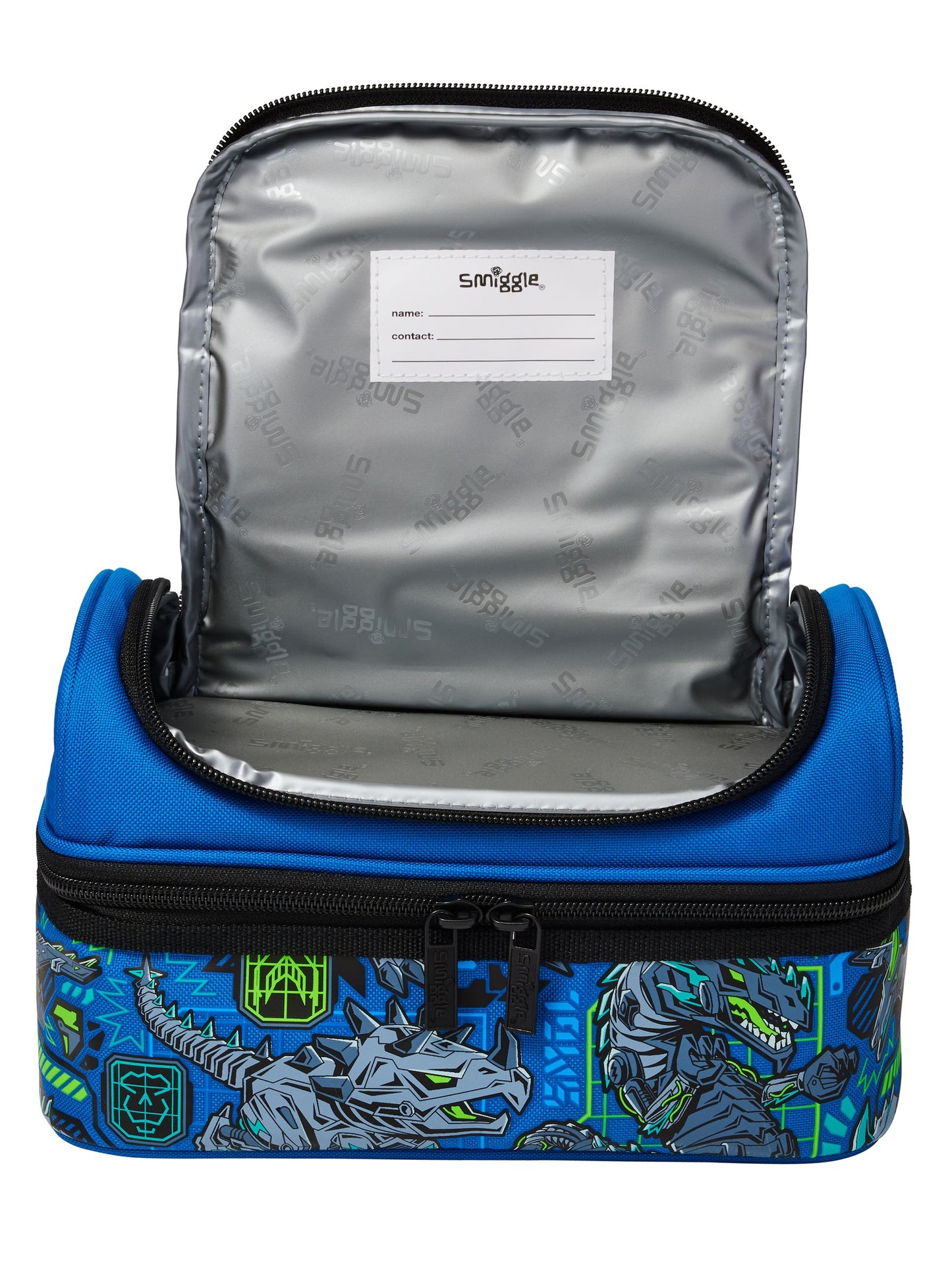 Smiggle Lunch Bag | Blue Dragon | 25.5×19.5×8cm
