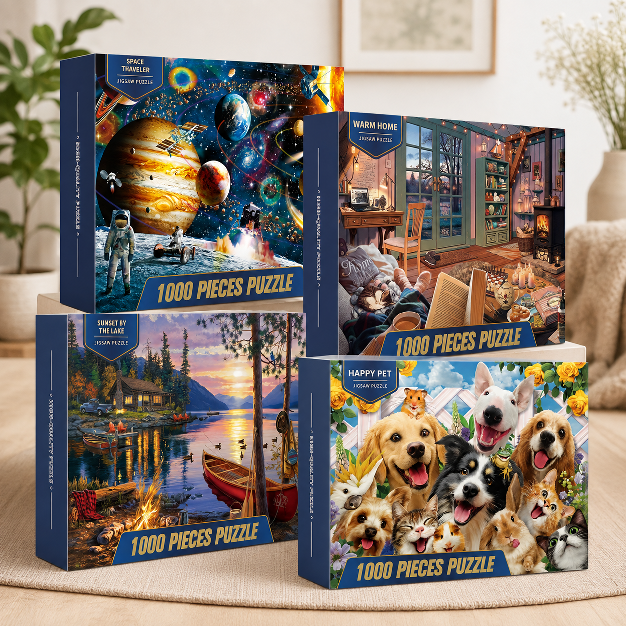 1000-Piece Jigsaw Puzzle Collection – 70 × 50 cm