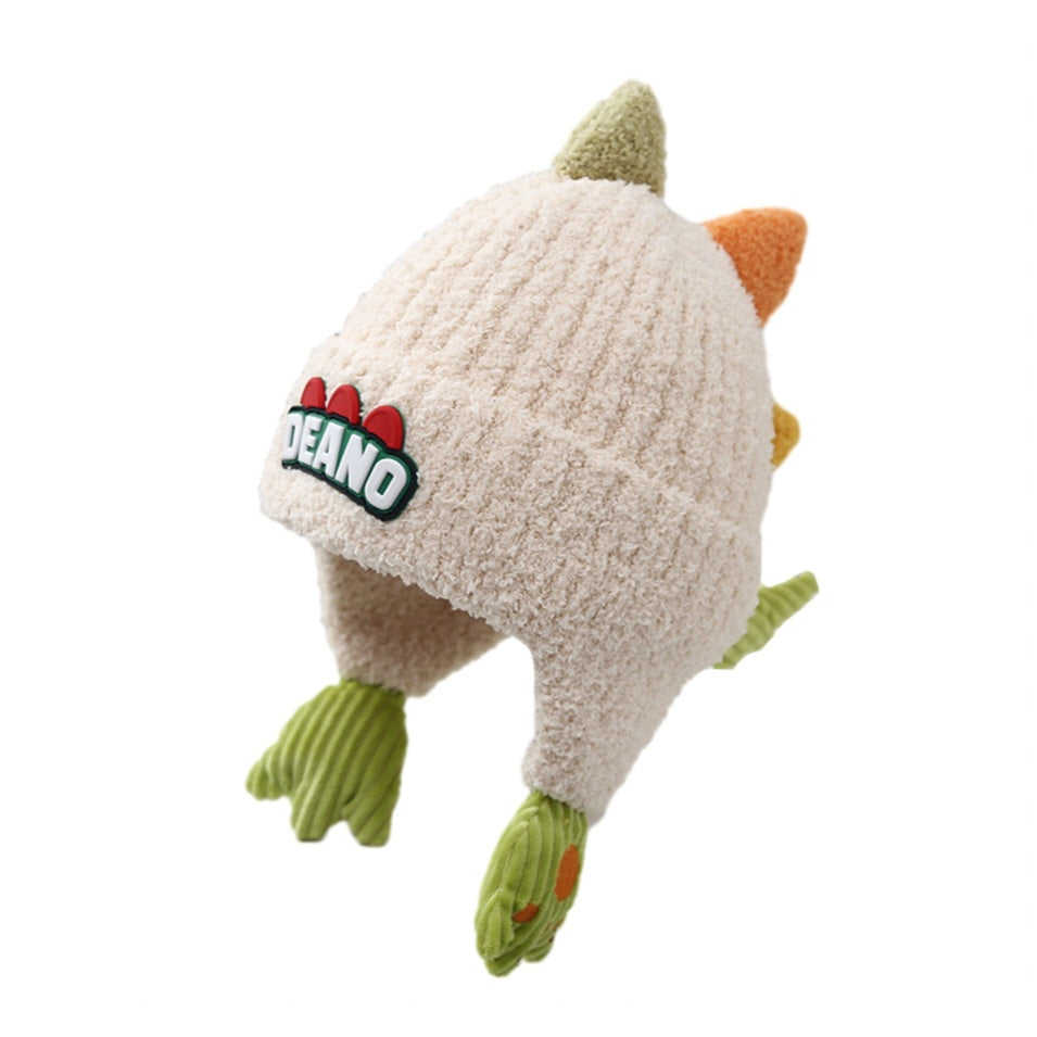 Warm Winter Hat Dinosaur Style Age 1-6y