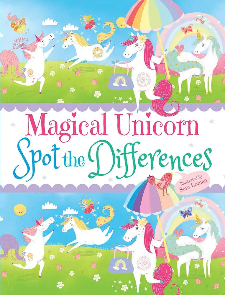 Magical Unicorn Spot the Differences Activity Book