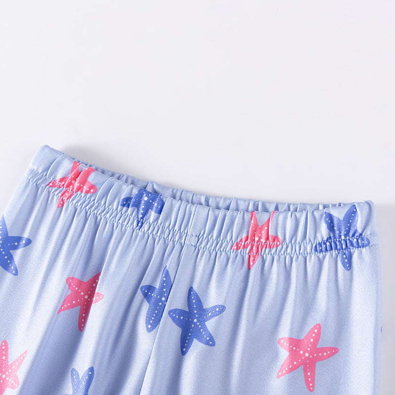 Mermaid Starfish Girls Pajama Set | Size 2-7y