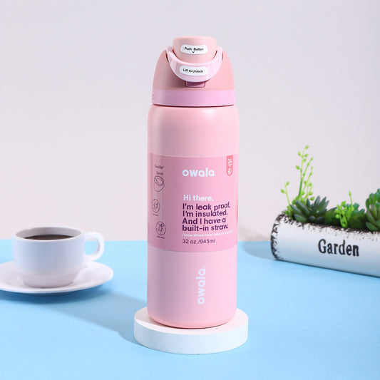Owala Bottle Stainless Steel FreeSip Leak-proof | Rose Quartz | 710-950ml