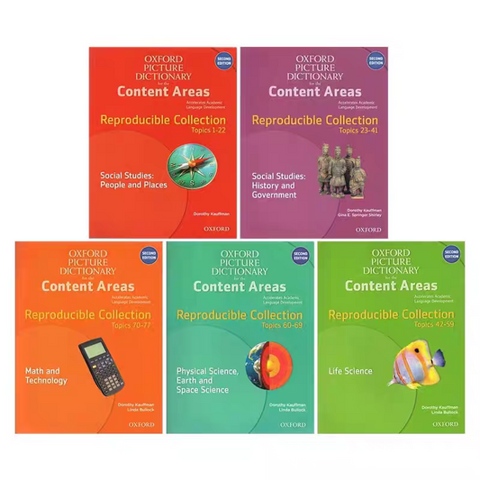 Oxford Picture Dictionary For The Content Areas | 5 Books Set | Soft Cover | 8+