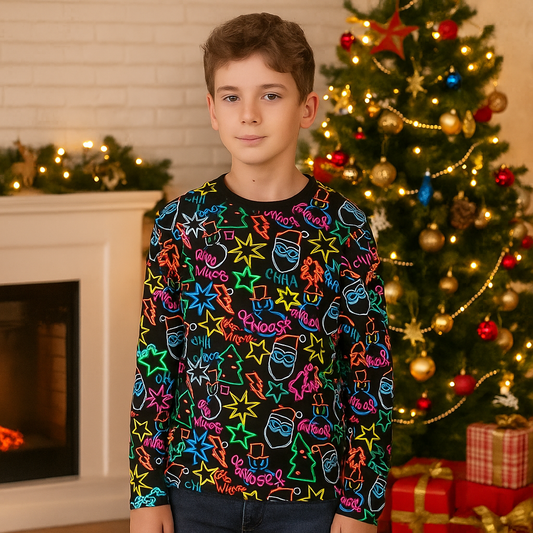 Cotton Sweater Christmas Vibes Age 12-13y