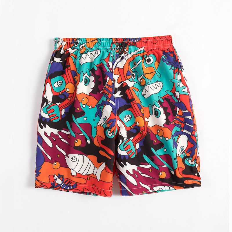 Boys Double-Layer Swim Shorts – Trendy Summer Style | 3–10Y