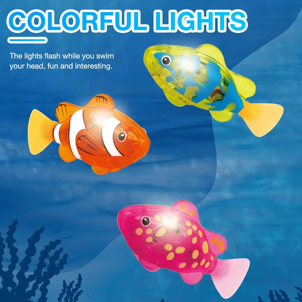 Robotic Fish - Interactive Swimming Fish Pet | With Lights | 3+