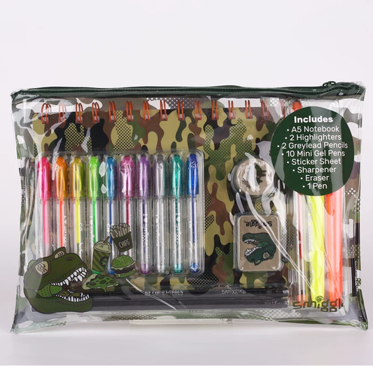 Smiggle Stationery Kit A5 Dinosaur Design