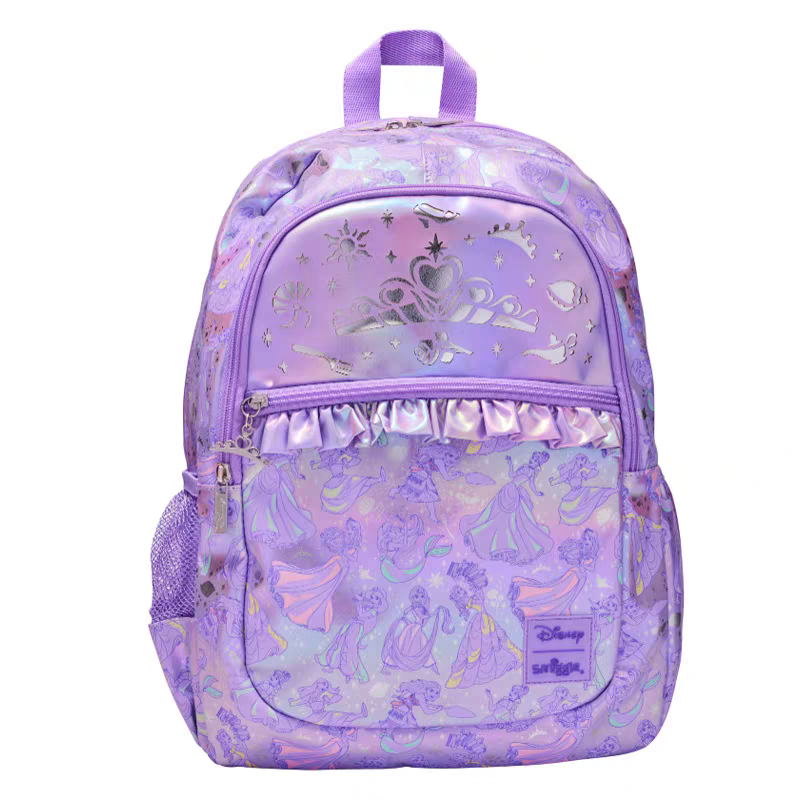 Smiggle Princess Design Set Of 3pcs Bottle Lunch Box Backpack 42cm
