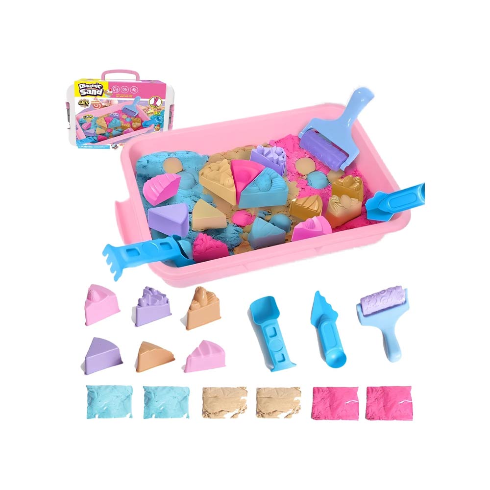 Dynamic Sand Play Set for Boys & Girls – 1500g Sensory DIY Kit (3+)