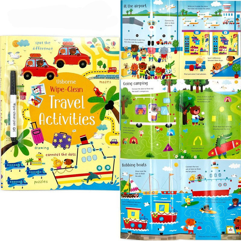 Usborne Wipe-Clean Books For Kids | Soft Cover | 3+
