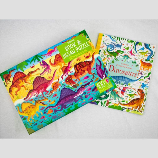 Usborne Book & Jigsaw Dinosaurs 100 Pcs