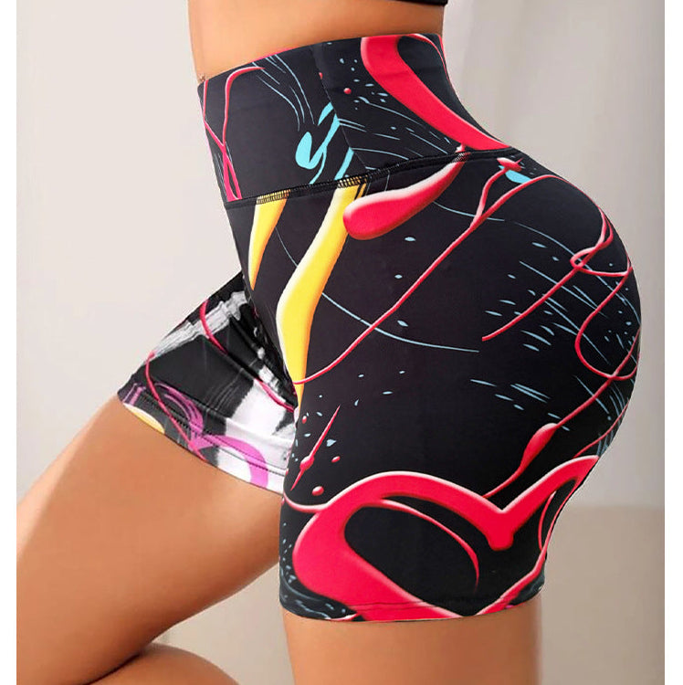 Women High-Waisted Printed Biker Shorts | Size S-L