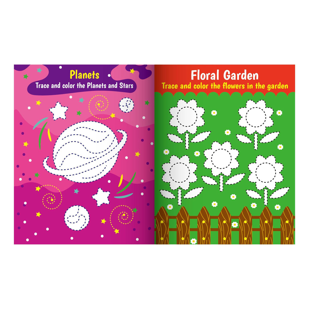 Kids Pencil Control & Tracing Activity Book – | Size 27×21.5cm