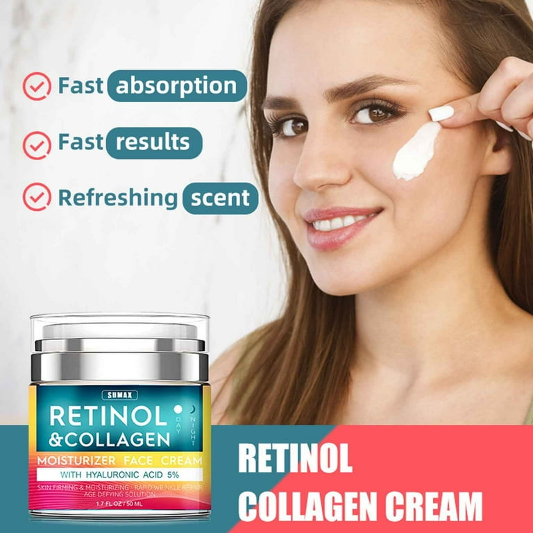 Retinol Cream for Face - Facial Moisturizer with Collagen  50ml