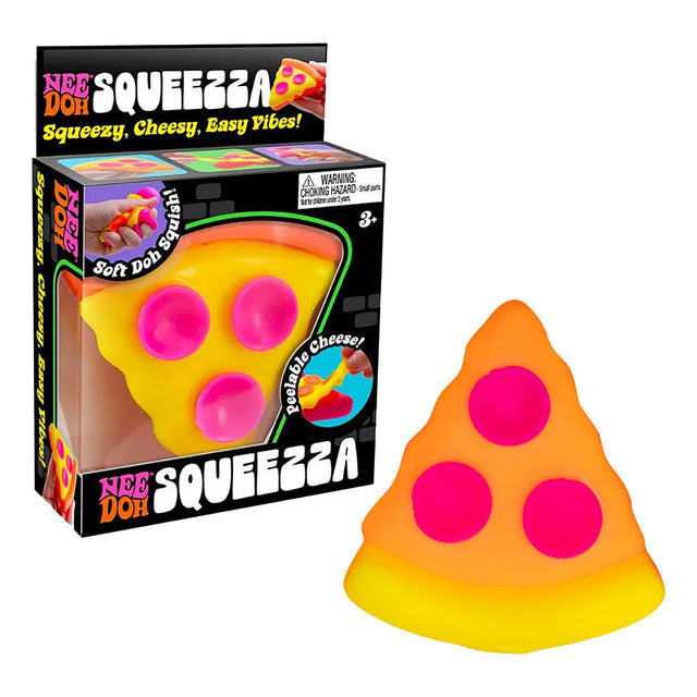 Needoh The Cheesy Squeezy Pepperoni Pizza Squishy Toy | 3+