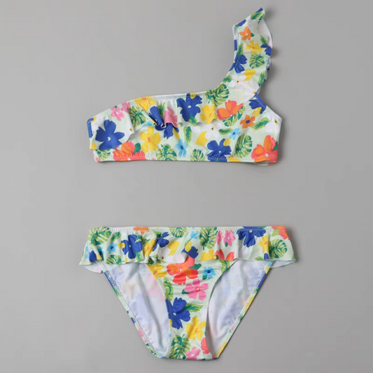 Swimwear For Girls Set Of 2 Pcs Floral Design Brand ZARA Size 6-14y