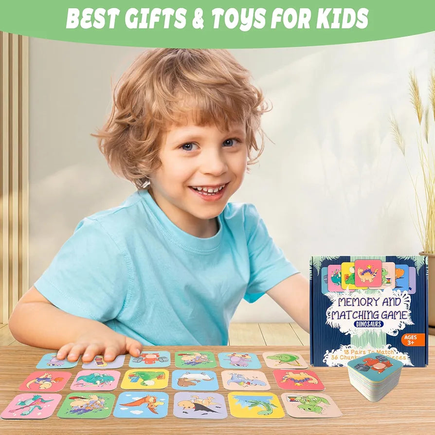 36 Pcs Cards Memory Matching Educational Game for 4-12 Y