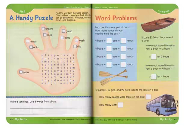 Evan Moor Skill Sharpeners Grade 2 Set 8 Books | Soft Cover | 7-8y