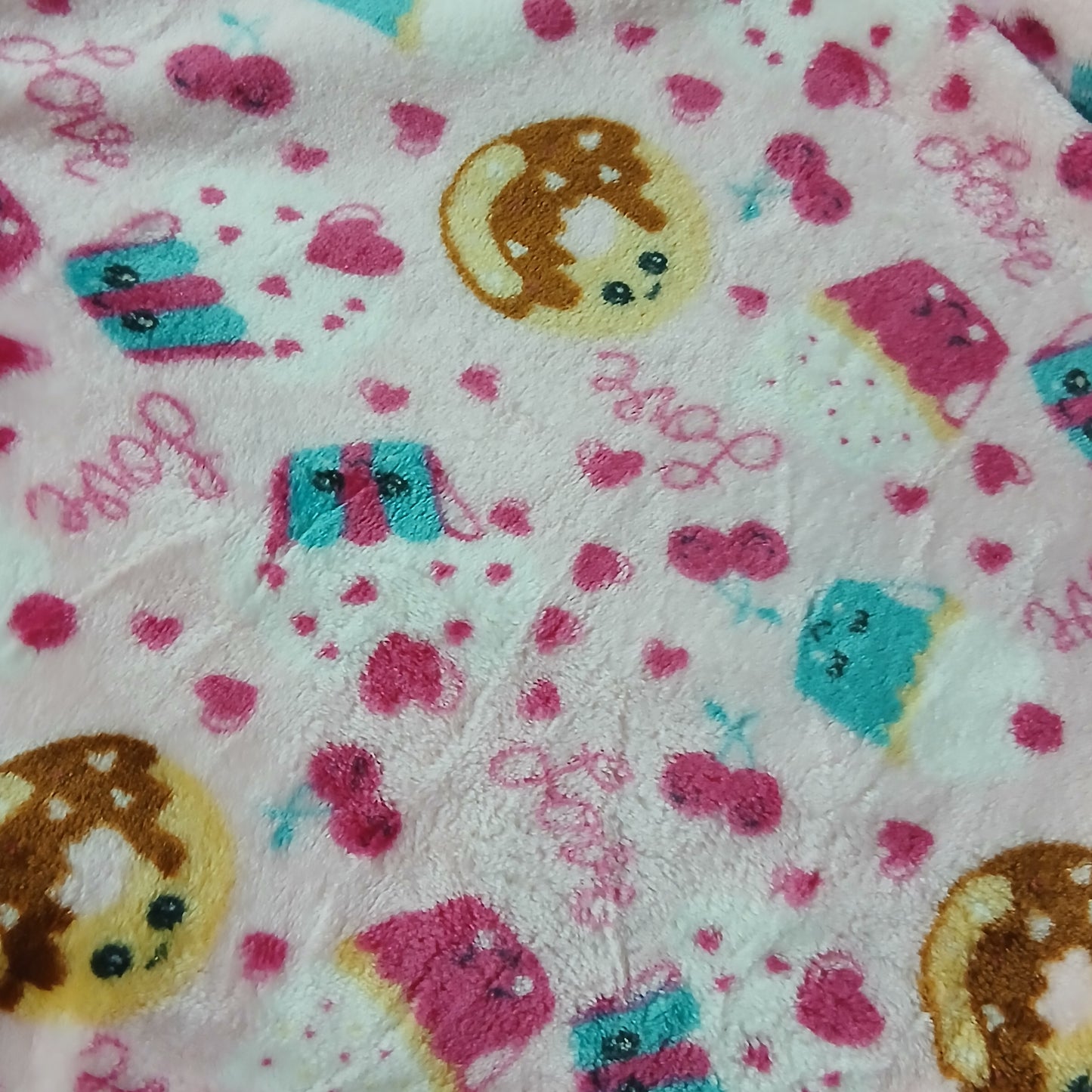 Warm Winter Pijama Light Pink Sweets Design Size 12-14y