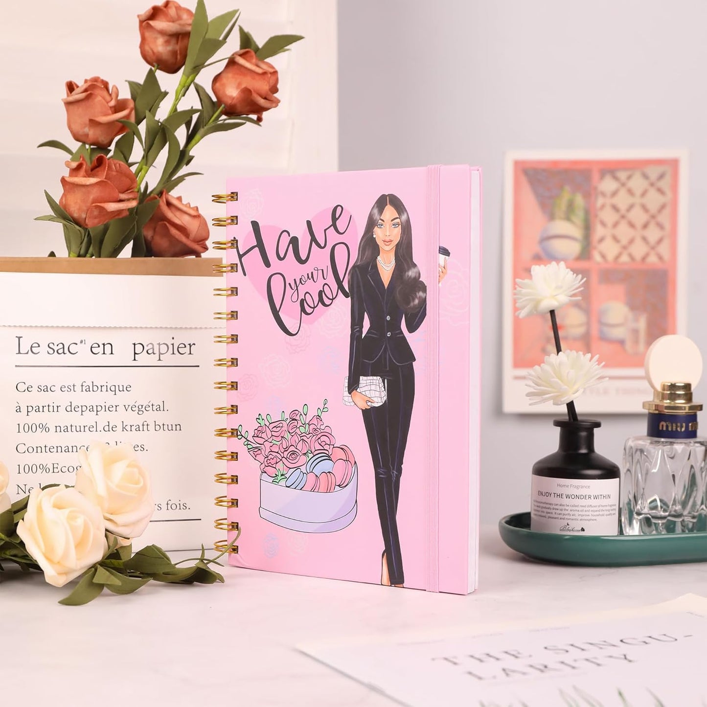 Have Your Cool Spiral Notebook with Elastic Band | A4