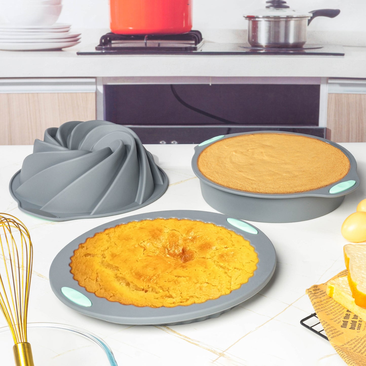 Heat resistant Silicone Bakeware, Nonstick Mold