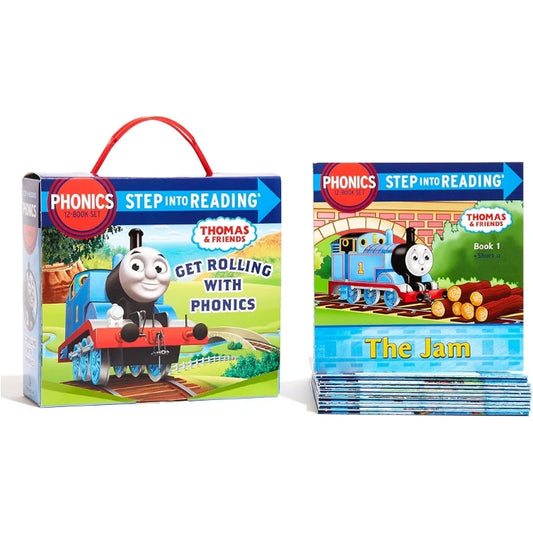 Step Into Reading Thomas & Friends Get Rolling With Phonics 12 Books Set | 3+