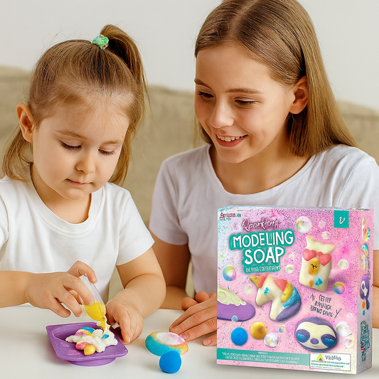 DIY Sparkling Modeling Soap Toy For Kids