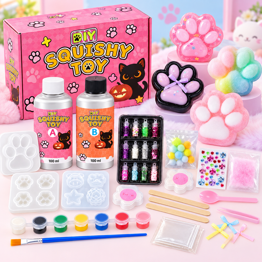 DIY Squishy Cat Paw  Kit – Make Your Own Squishy Toys