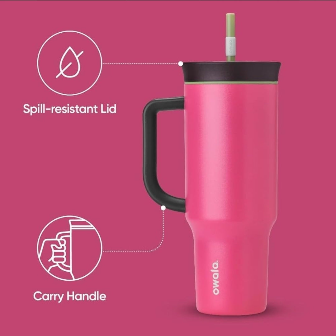 Owala Tumbler Stainless Steel- FreeSip | Leak-proof | With Handle | 1185ml - 40oz.