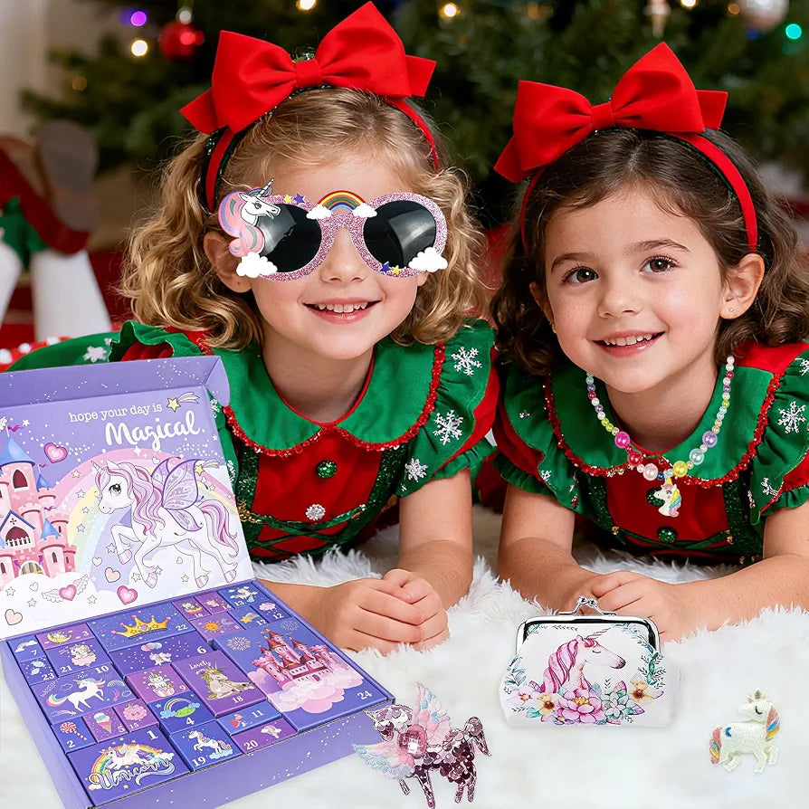 Unicorn Christmas Advent Calendar | 24 Accessories
