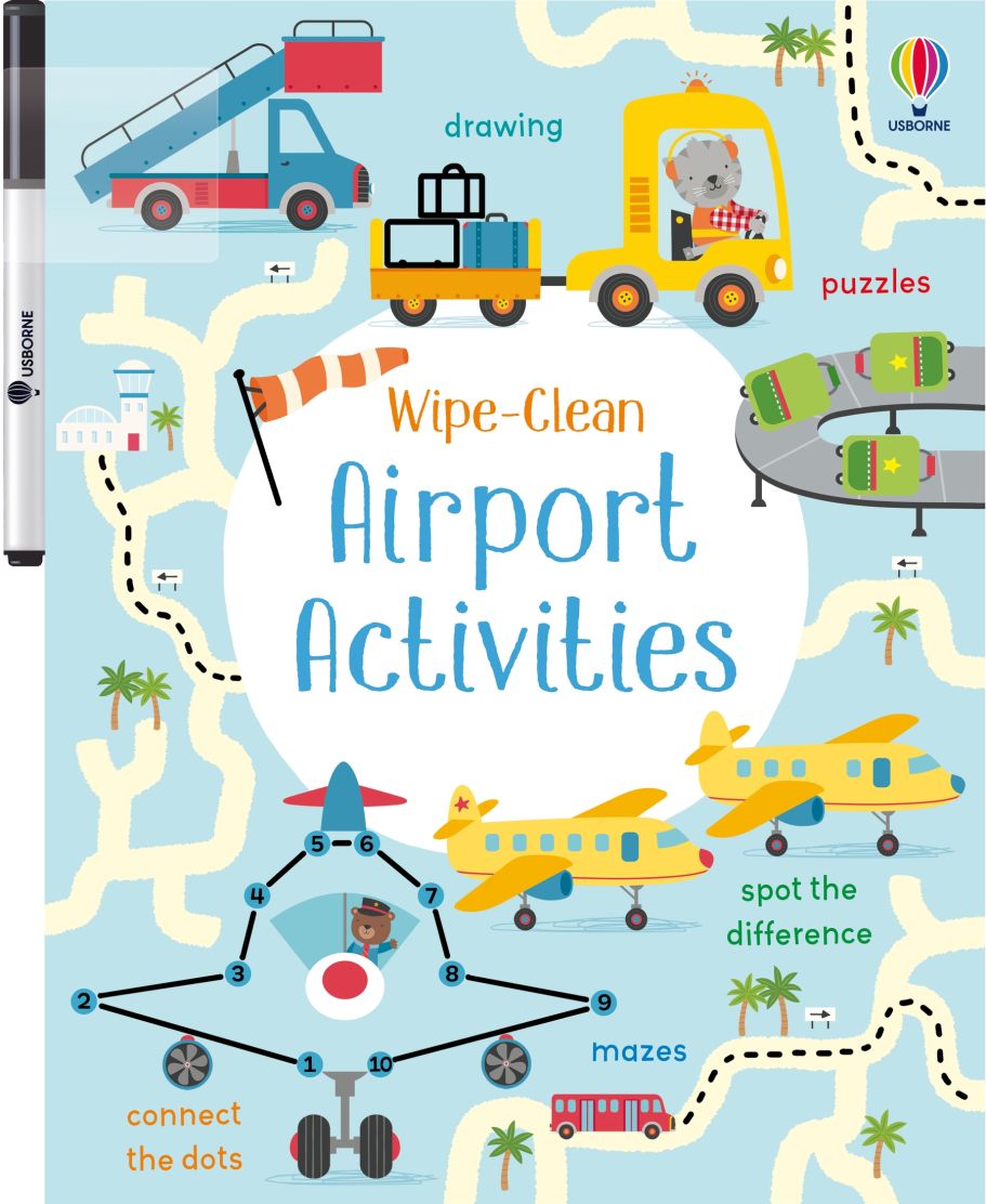 Usborne Wipe-Clean Books For Kids | Soft Cover | 3+