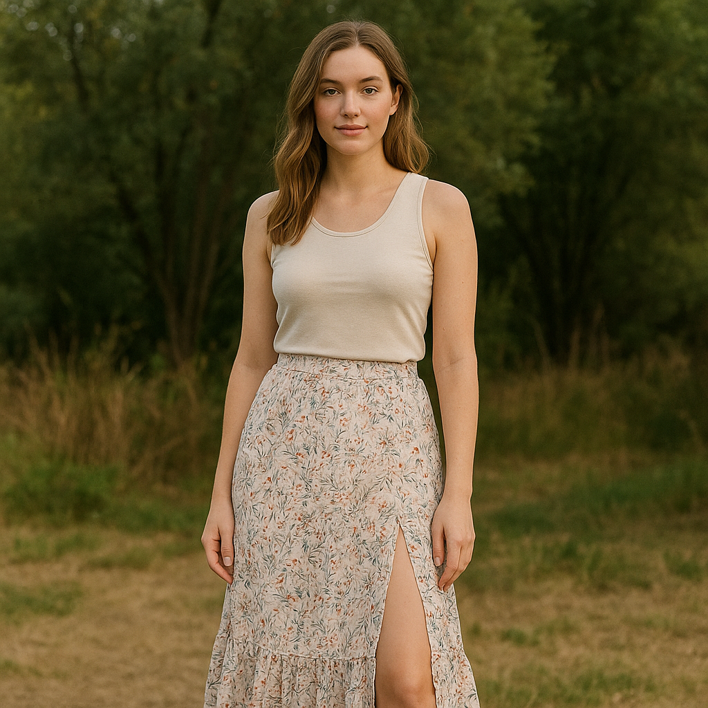 Ruffle Skirt For Women Brand:Primary Size L