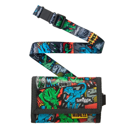 Smiggle Wallet Lanyard | Green Dinosaur