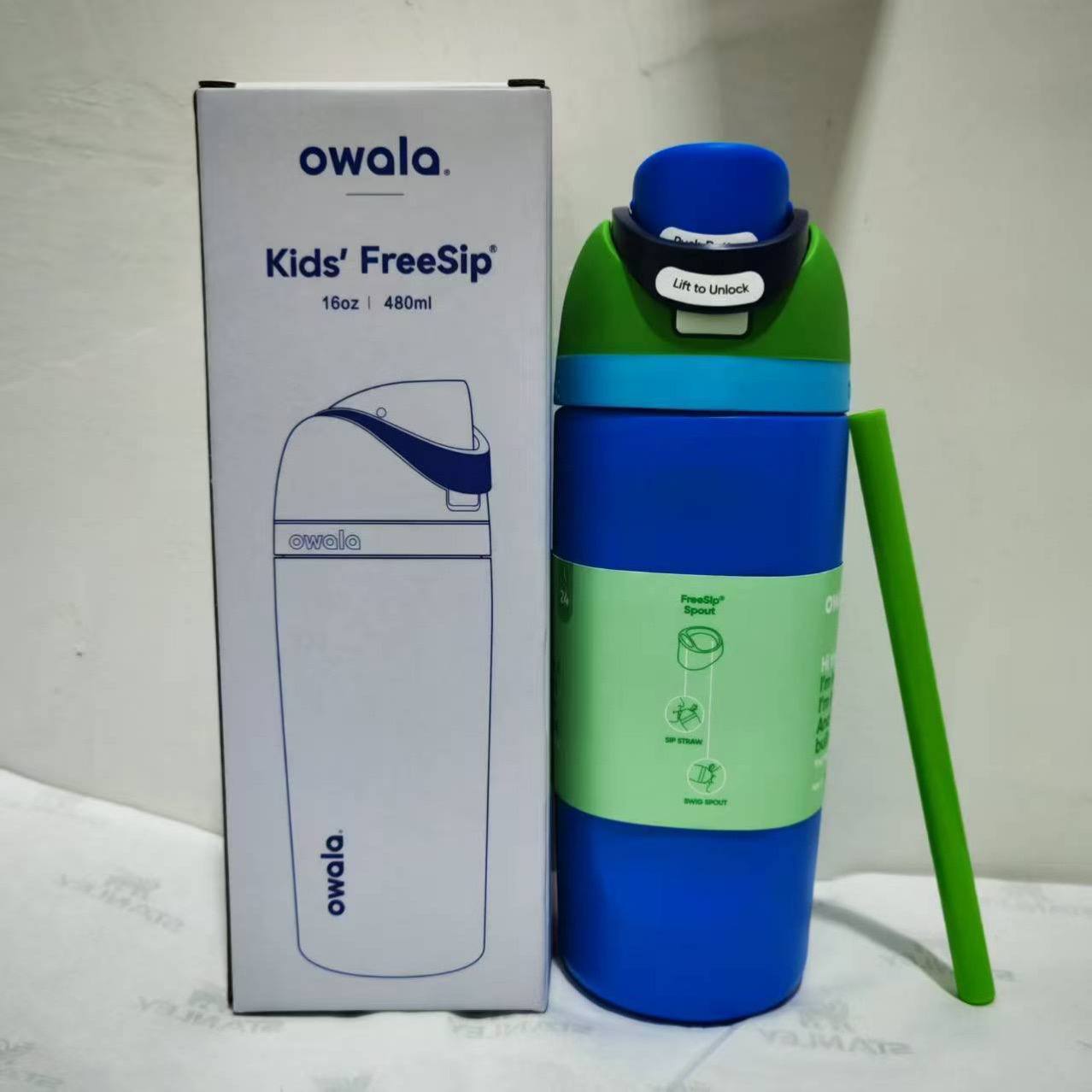 Owala Bottle Stainless Steel Kids' Freesip With Straw 480ml