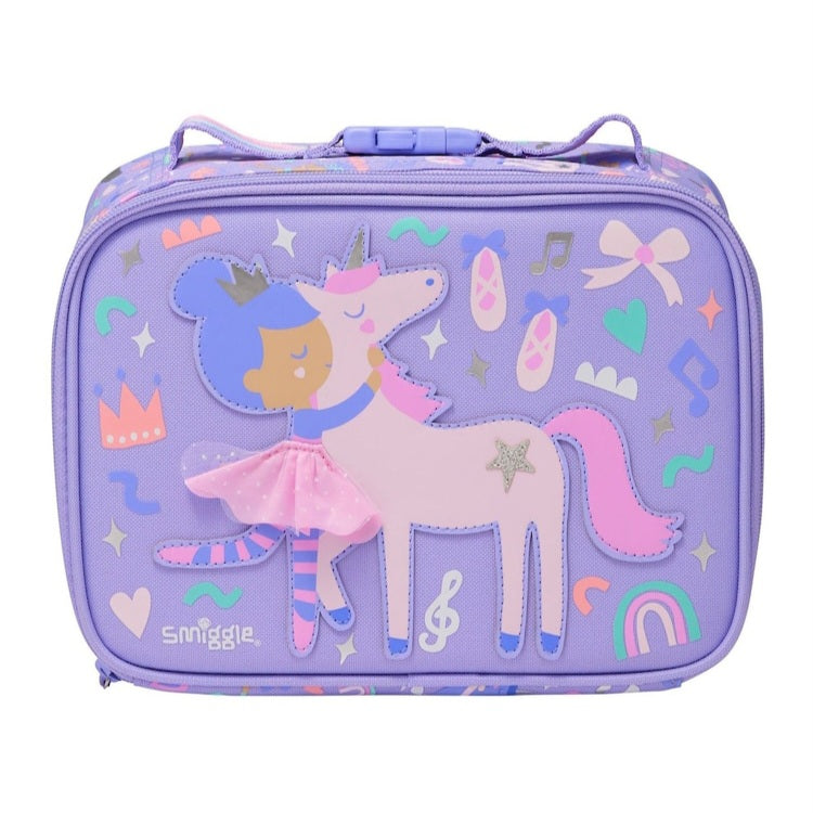 Smiggle Lunch Bag Attach - Ballerina | Unicorn | 20×25.5×8.5cm