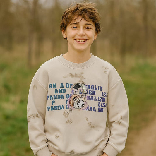 Sweatshirt With Fleece For Kids Size 4-10y