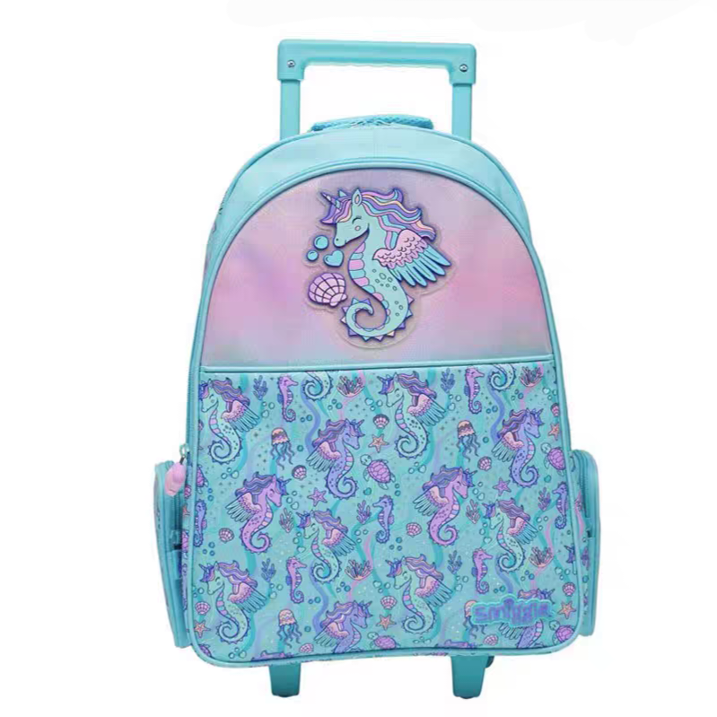 Smiggle Backpack | Light Up Wheels | Sea horse